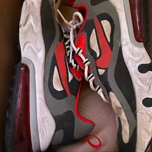 Nike Air Max 270 Red And Grey Mens